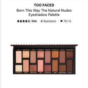 Too Faced - Born This Way Natural Nudes Eyeshadow Pallet